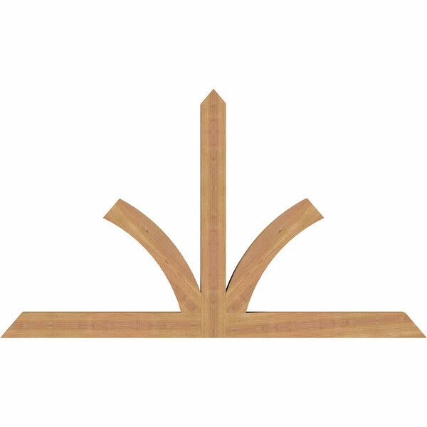 Ekena Millwork Richland Timber Gable Bracket, Western Red Cedar, 60"W x 35"H x 3 1/2"D x 3 1/2"F, 14/12 Pitch GBW060X35X0404RIC00SWR - main